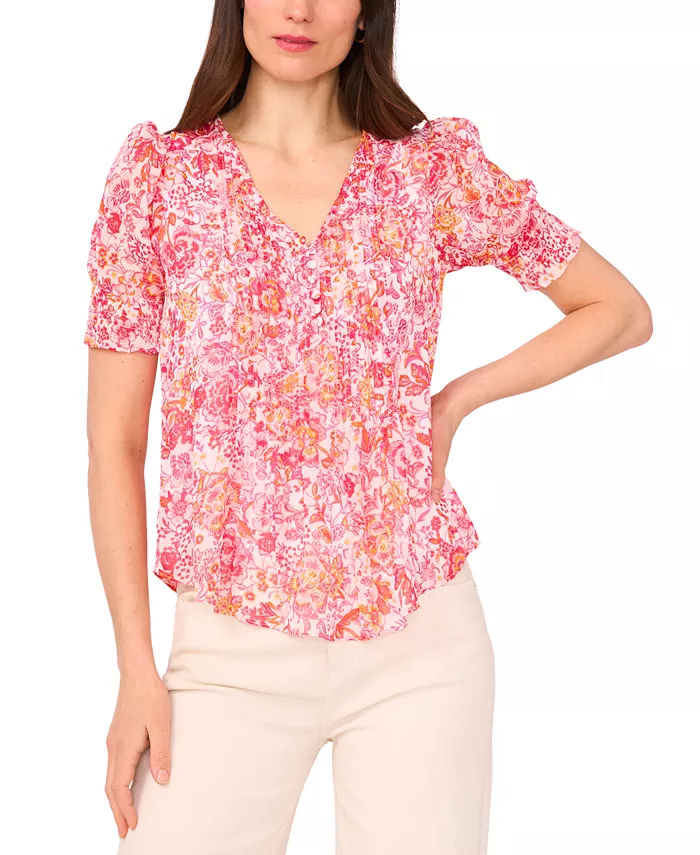 Блузка с принтом, короткими рукавами-фонариками и защипами (размер Petite) Sam & Jess, фиолетовый
Блузка с принтом, короткими рукавами-фонариками и защипами (размер Petite) Sam & Jess, фиолетовый