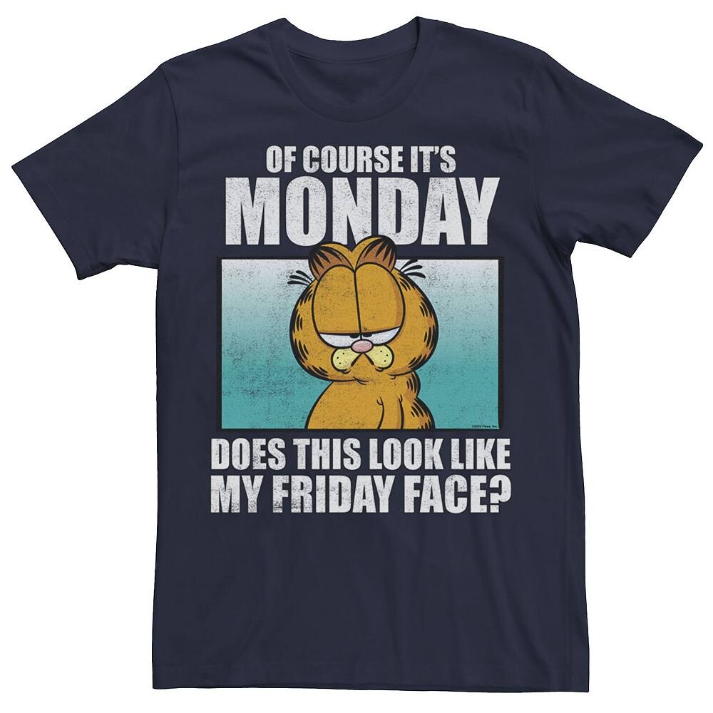 Мужская футболка с надписью Garfield Monday Meme Licensed Character, темно-синий
Мужская футболка с надписью Garfield Monday Meme Licensed Character, темно-синий