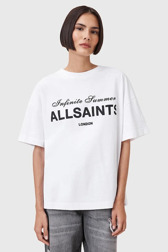 Хлопковая футболка AVRI Allsaints, белый
Хлопковая футболка AVRI Allsaints, белый