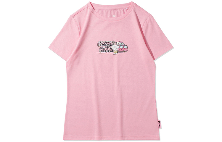 LiNing x LINE FRIENDS Футболка спортивная женская, цвет божья коровка розовый
LiNing x LINE FRIENDS Футболка спортивная женская, цвет божья коровка розовый