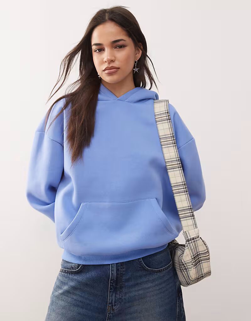 COLLUSION Тяжелая свободная толстовка с капюшоном синего цвета
COLLUSION Тяжелая свободная толстовка с капюшоном синего цвета