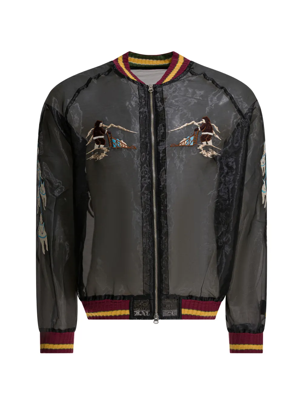 Пальто на молнии с вышивкой Kapital, черный
Пальто на молнии с вышивкой Kapital, черный