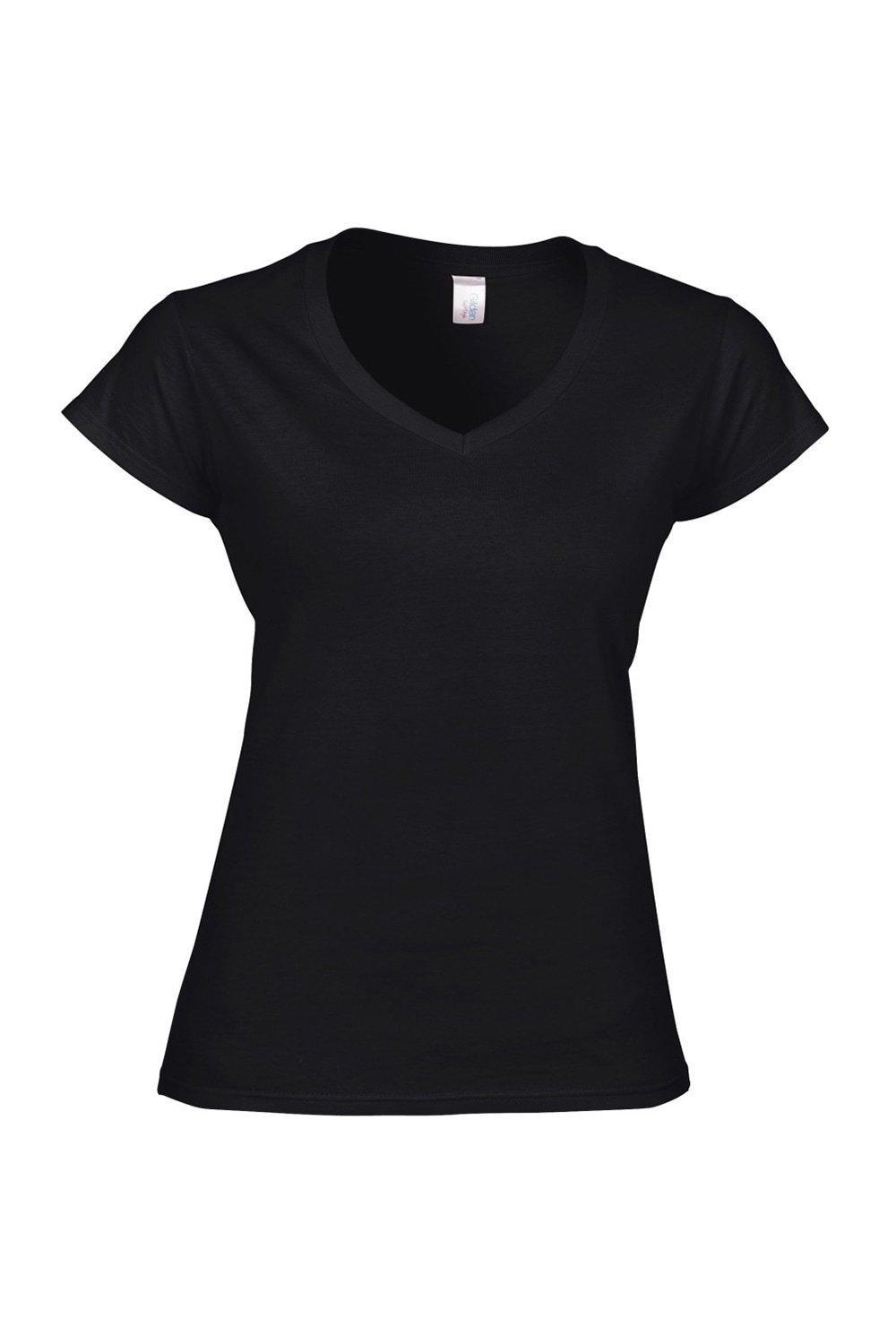 Футболка Soft Style с короткими рукавами и V-образным вырезом Gildan, черный
Футболка Soft Style с короткими рукавами и V-образным вырезом Gildan, черный