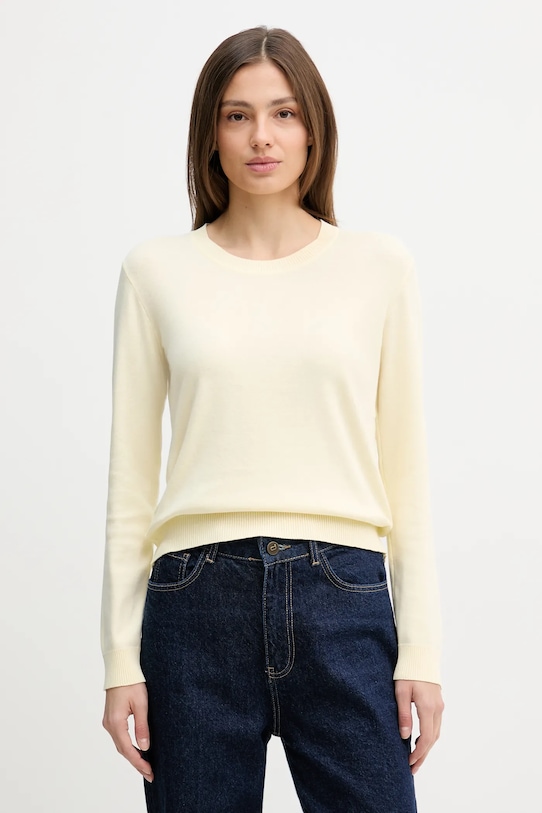 Хлопковый свитер United Colors of Benetton, желтый
Хлопковый свитер United Colors of Benetton, желтый