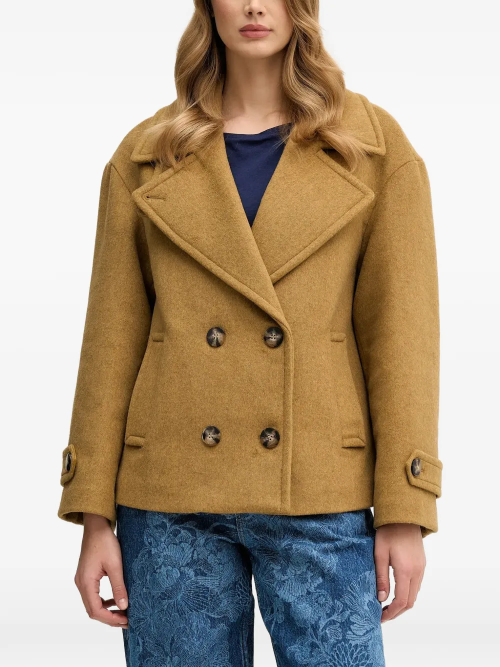 Жакет на пуговицах с V-образным вырезом Sisley, желтый
Жакет на пуговицах с V-образным вырезом Sisley, желтый