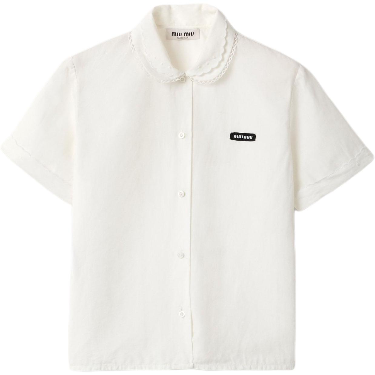 Поплиновая рубашка MIU MIU, белый
Поплиновая рубашка MIU MIU, белый
