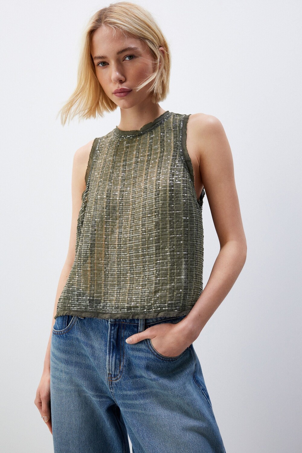 Безрукавка с пайетками Next, зеленый
Безрукавка с пайетками Next, зеленый