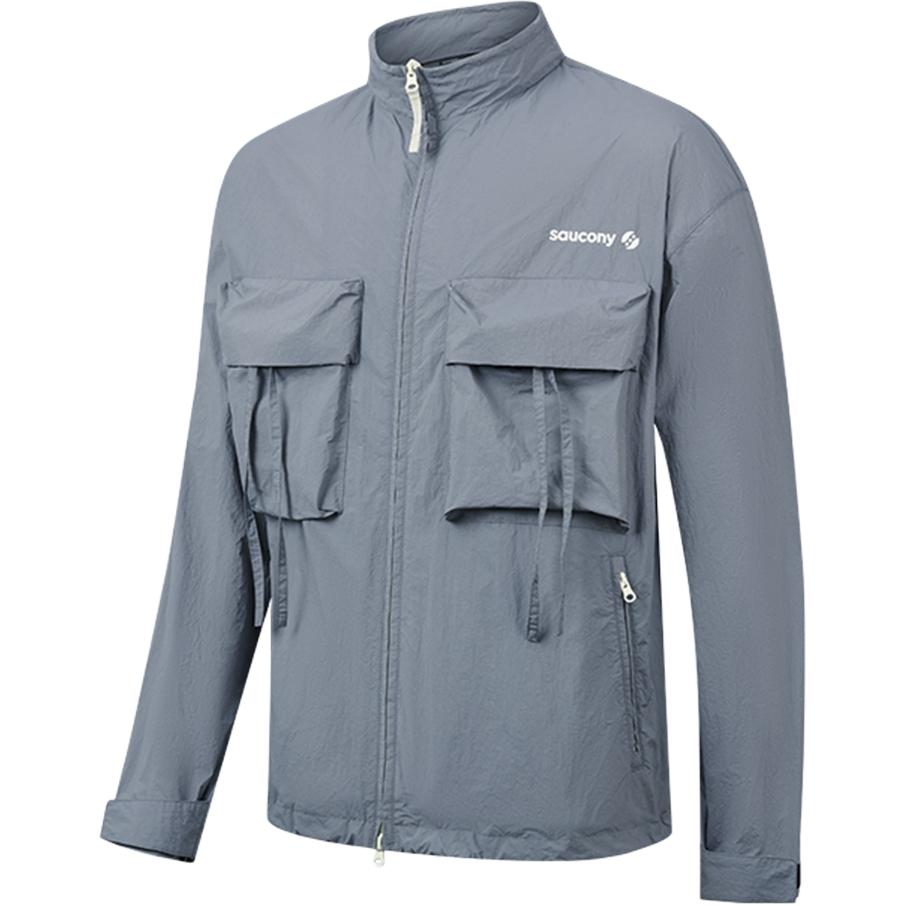 Saucony Унисекс куртка сине-серая, Blue Gray
Saucony Унисекс куртка сине-серая, Blue Gray