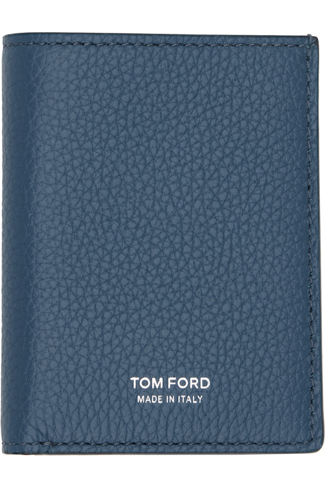 Складной держатель для карт из синей зернистой кожи Tom Ford, индиго
Складной держатель для карт из синей зернистой кожи Tom Ford, индиго