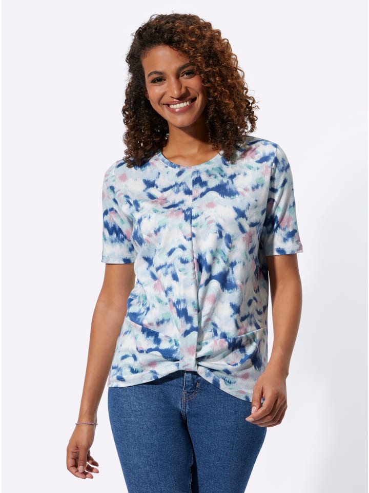 Рубашка с короткими рукавами в цвете экрю и джинсово-голубом с принтом WITT WEIDEN
Рубашка с короткими рукавами в цвете экрю и джинсово-голубом с принтом WITT WEIDEN