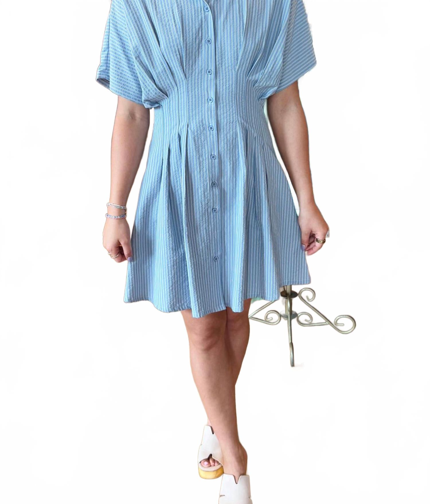 Мини-платье Twyla в синюю полоску Sincerely Ours, Blue Stripe
Мини-платье Twyla в синюю полоску Sincerely Ours, Blue Stripe