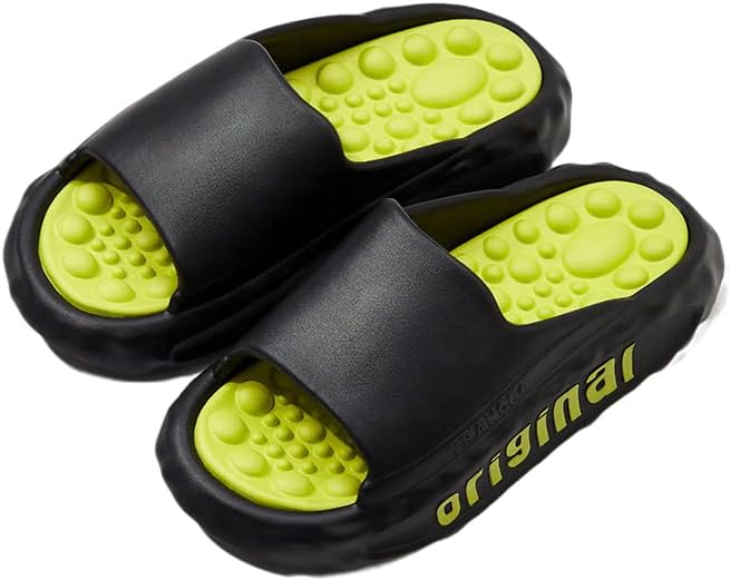 Цветные тапочки для массажа стоп и акупунктуры, мягкая толстая подошва, для дома и улицы, платформенные сандалии, необходимые для дома и пляжа, шлепанцы для мужчин и женщин Supsound, черный
Цветные тапочки для массажа стоп и акупунктуры, мягкая толстая подошва, для дома и улицы, платформенные сандалии, необходимые для дома и пляжа, шлепанцы для мужчин и женщин Supsound, черный