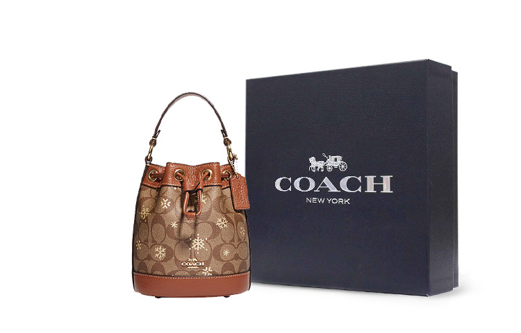 COACH Демпси с кожаной сумкой-ведром, женская миниатюрная коричневая сумка через плечо
COACH Демпси с кожаной сумкой-ведром, женская миниатюрная коричневая сумка через плечо