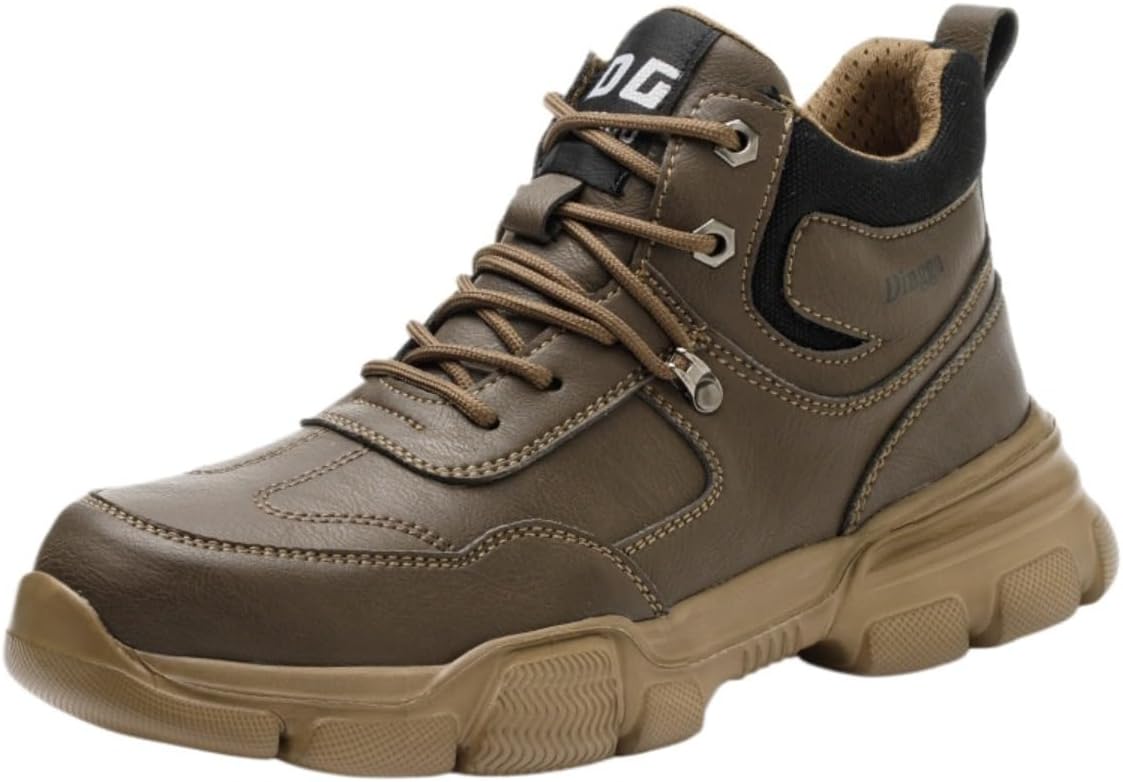 Стильные прочные кожаные рабочие ботинки ZIXCPLAZ для повседневной носки, удобные походные ботинки для мужчин с дышащей конструкцией и высокоэффективной подошвой для поддержки в течение всего дня, коричневый
Стильные прочные кожаные рабочие ботинки ZIXCPLAZ для повседневной носки, удобные походные ботинки для мужчин с дышащей конструкцией и высокоэффективной подошвой для поддержки в течение всего дня, коричневый