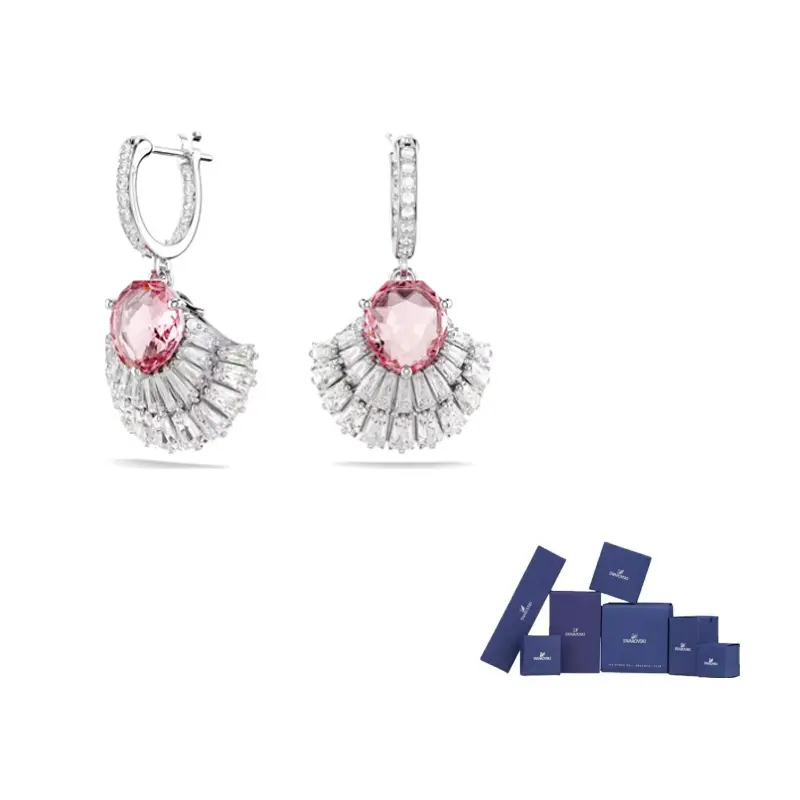 Swarovski Кубический цирконий родированная бижутерия искусственные кристаллы серьги Women's Pink
Swarovski Кубический цирконий родированная бижутерия искусственные кристаллы серьги Women's Pink