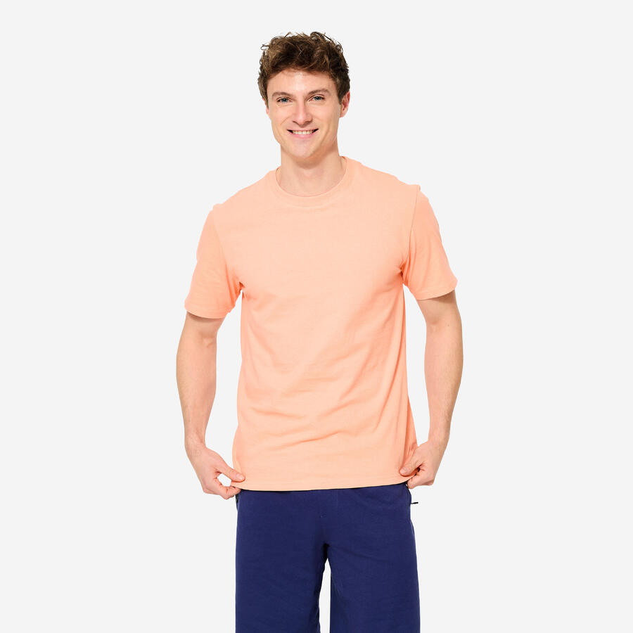 DOMYOS Мужская футболка из переработанного хлопка - оранжевая
DOMYOS Мужская футболка из переработанного хлопка - оранжевая