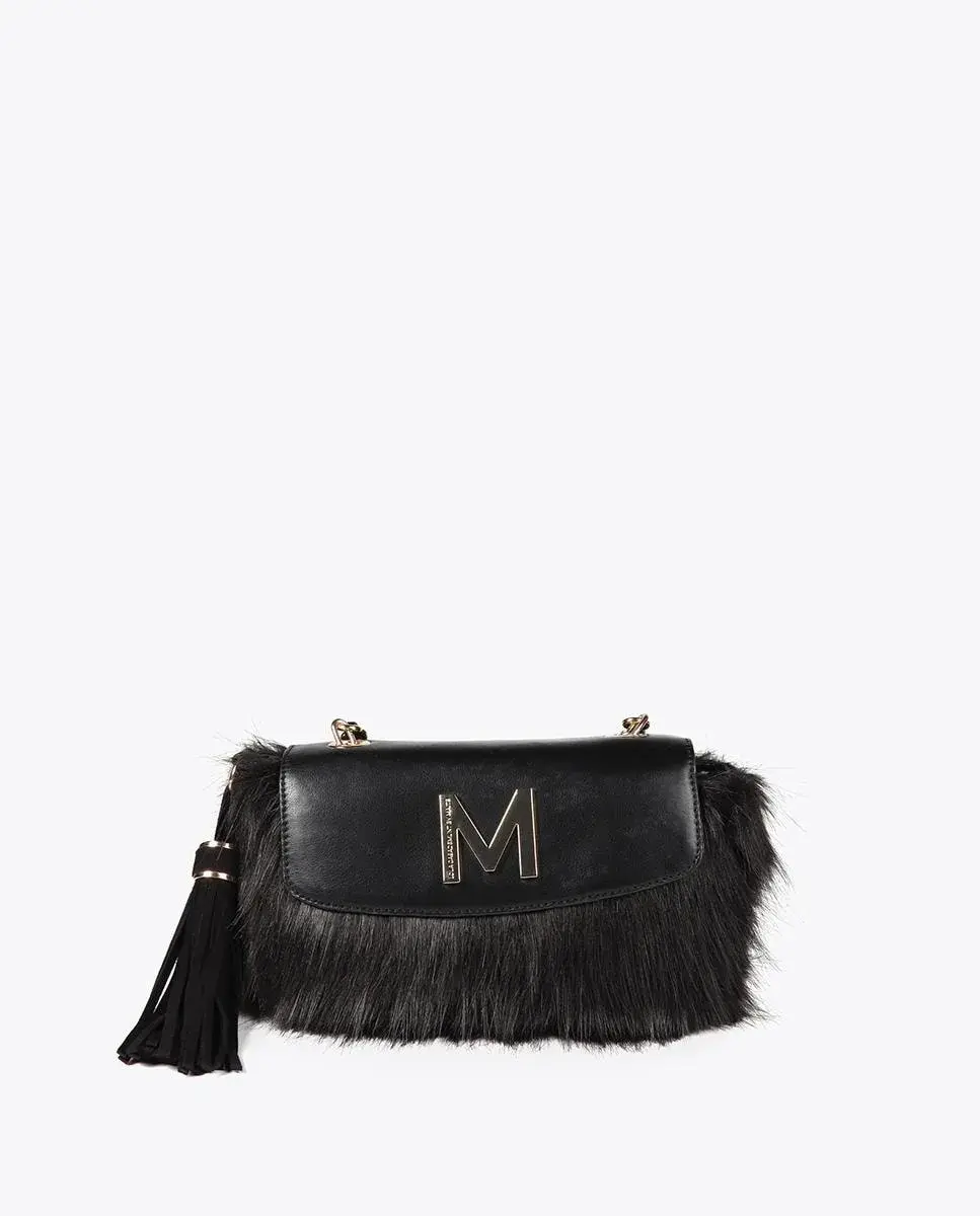 Женская сумка через плечо с меховой отделкой и клапаном Lola Casademunt, черный
Женская сумка через плечо с меховой отделкой и клапаном Lola Casademunt, черный