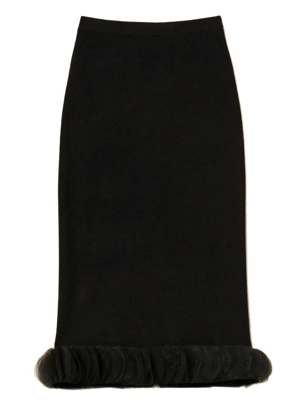 Вязаная юбка миди с оборками TWINSET, черный
Вязаная юбка миди с оборками TWINSET, черный
