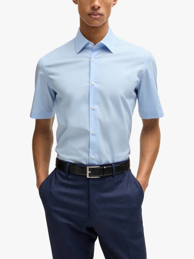 BOSS Хлопковая рубашка Regular Fit с короткими рукавами HUGO BOSS, Light/Pastel Blue
BOSS Хлопковая рубашка Regular Fit с короткими рукавами HUGO BOSS, Light/Pastel Blue