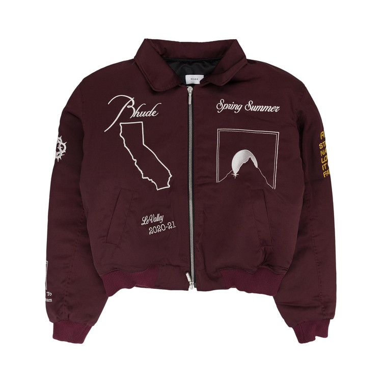 Куртка Rhude Signal Bomber Jacket, Maroon
Куртка Rhude Signal Bomber Jacket, Maroon