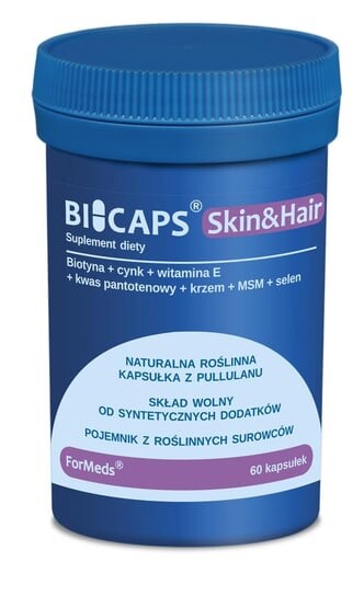 Formeds, Bicaps Skin&Hair, 60 капсул
Formeds, Bicaps Skin&Hair, 60 капсул