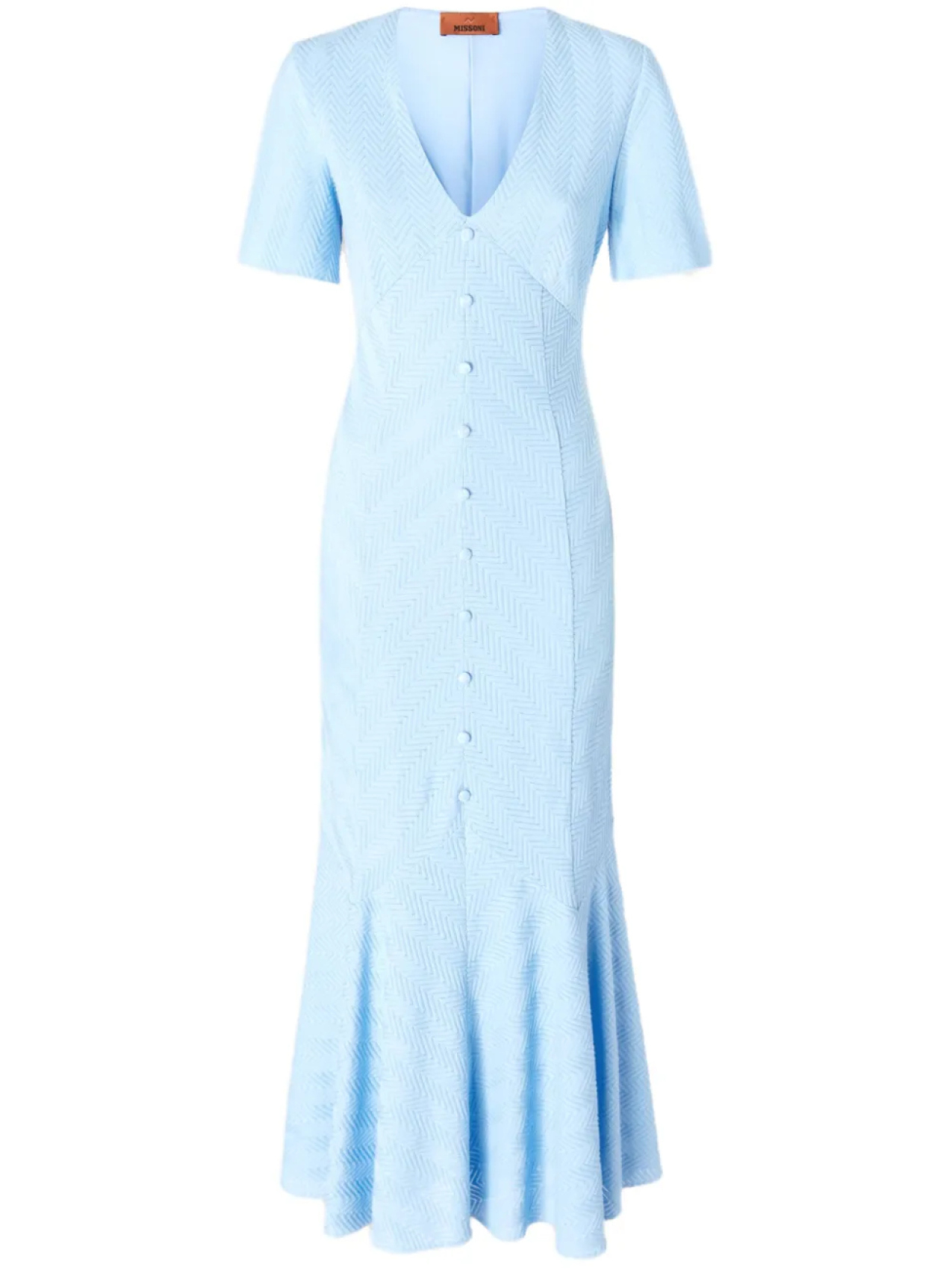 Missoni платье макси с узором шеврон, синий
Missoni платье макси с узором шеврон, синий