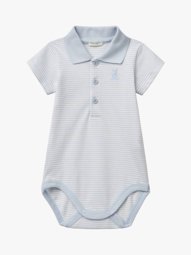 Детское боди поло с логотипом в полоску на шее Benetton, цвет Light Blue Powder
Детское боди поло с логотипом в полоску на шее Benetton, цвет Light Blue Powder