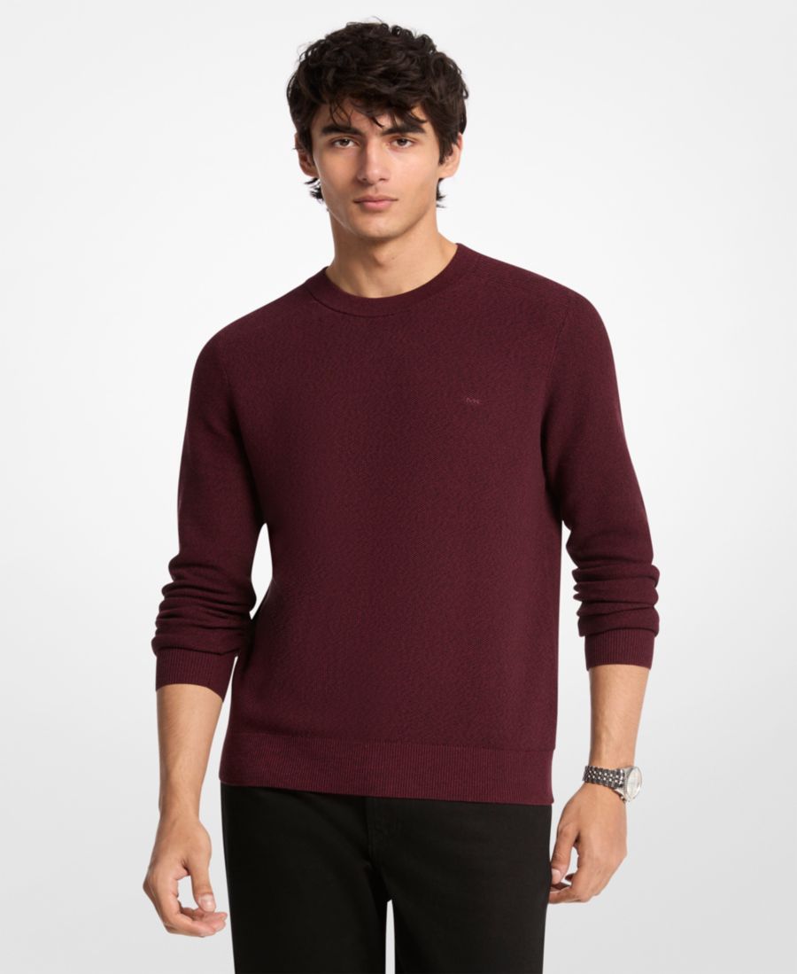 Мужской свитер Mouline с текстурированным круглым вырезом Michael Kors, Oxblood
Мужской свитер Mouline с текстурированным круглым вырезом Michael Kors, Oxblood