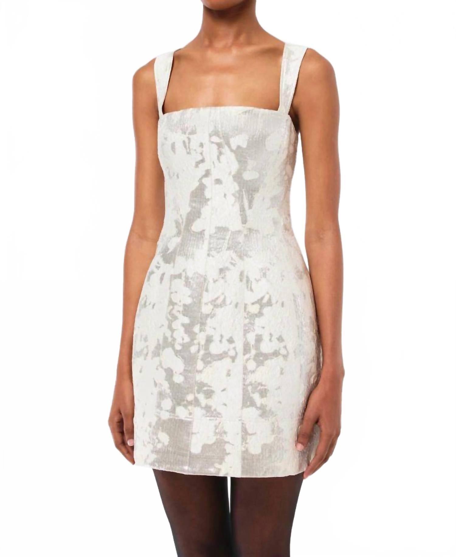 Лидия Мини-платье в серебре SIMKHAI
Лидия Мини-платье в серебре SIMKHAI