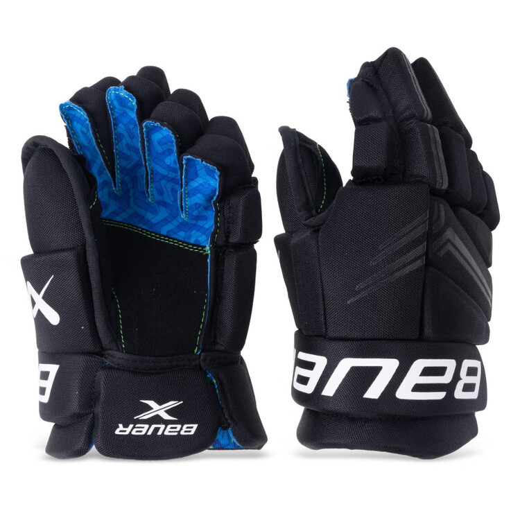 BAUER Хоккейные перчатки 2024, X Beginner, детские и взрослые, 28 см, черные
BAUER Хоккейные перчатки 2024, X Beginner, детские и взрослые, 28 см, черные