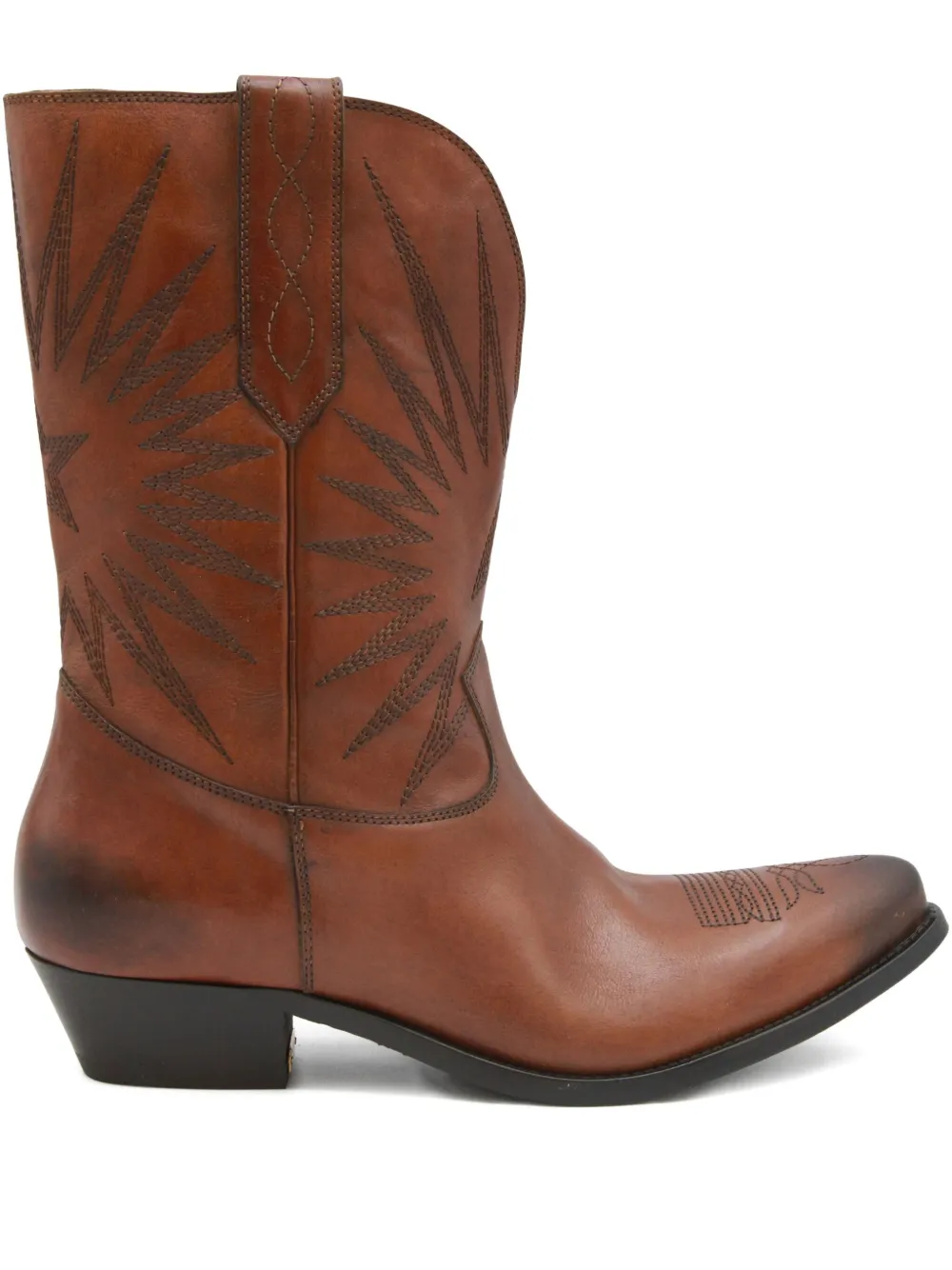 Ботинки с вышивкой Golden Goose, коричневый
Ботинки с вышивкой Golden Goose, коричневый