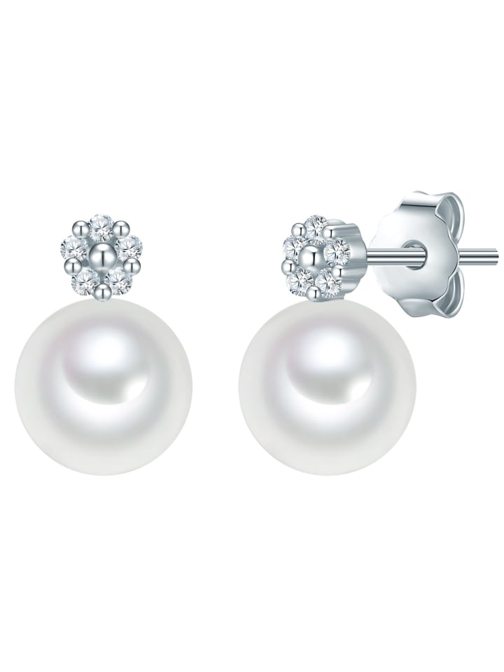 Valero Pearls Серьги-гвоздики с жемчугом, стерлинговое серебро, кубический цирконий, пресноводный культивированный жемчуг в серебряной оправе
Valero Pearls Серьги-гвоздики с жемчугом, стерлинговое серебро, кубический цирконий, пресноводный культивированный жемчуг в серебряной оправе