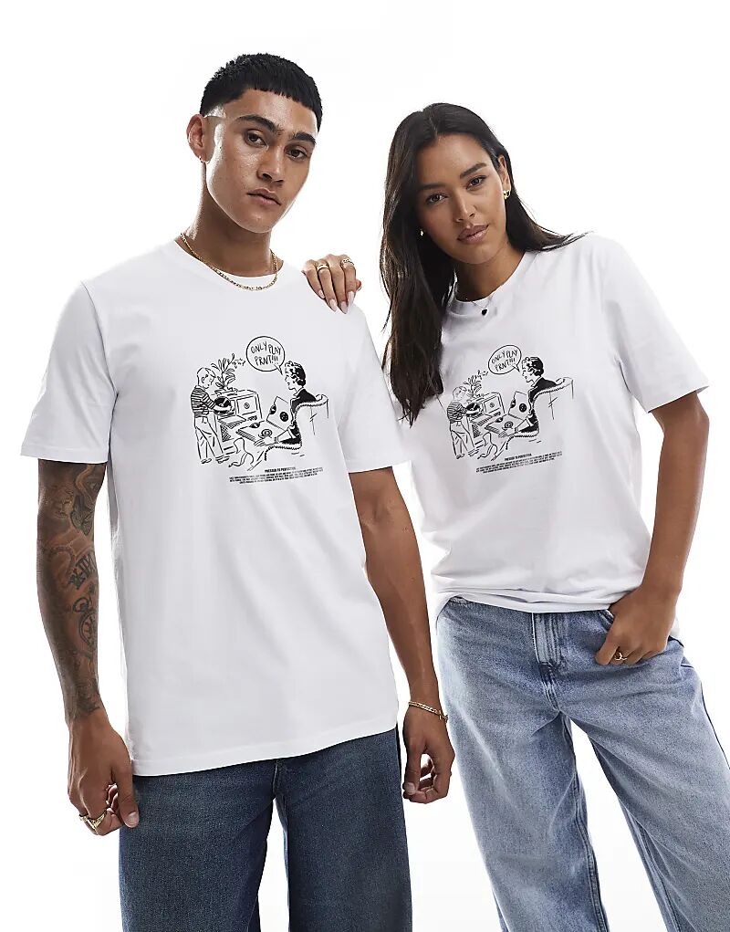 Футболка с принтом "PRNT Only play" белого цвета
Футболка с принтом "PRNT Only play" белого цвета