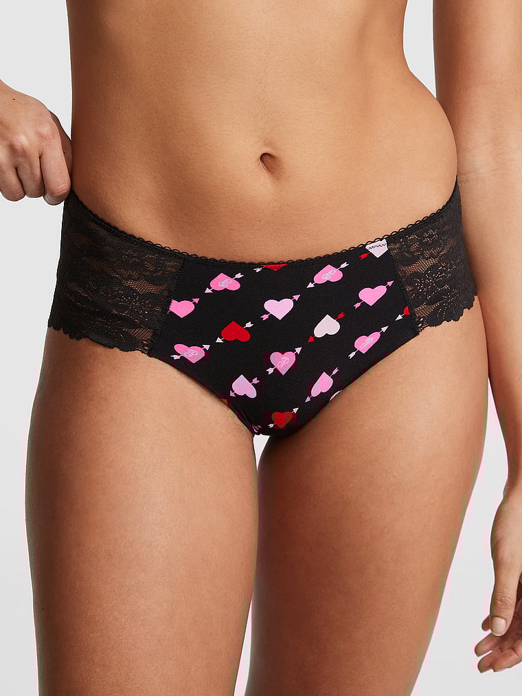 Непоказные нахальные трусики Pink, lace-trim pure black heart print lace trim
Непоказные нахальные трусики Pink, lace-trim pure black heart print lace trim
