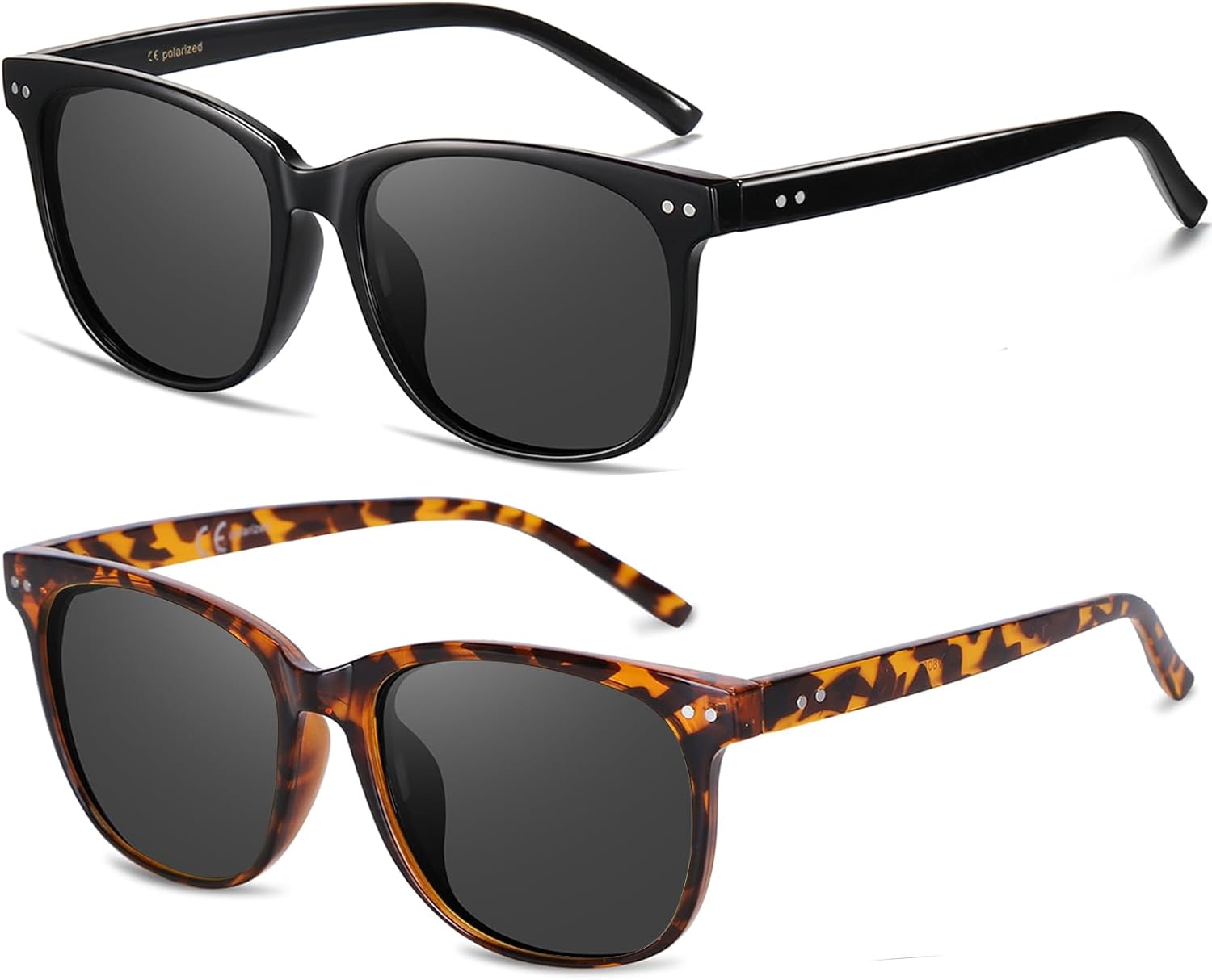 Женские поляризованные солнцезащитные очки HAOLOTA, классические круглые солнцезащитные очки для вождения, рыбалки, легкие, с защитой от УФ-излучения UV400, A03 2pcs Black/Grey + Brown Tortoise/Grey
Женские поляризованные солнцезащитные очки HAOLOTA, классические круглые солнцезащитные очки для вождения, рыбалки, легкие, с защитой от УФ-излучения UV400, A03 2pcs Black/Grey + Brown Tortoise/Grey