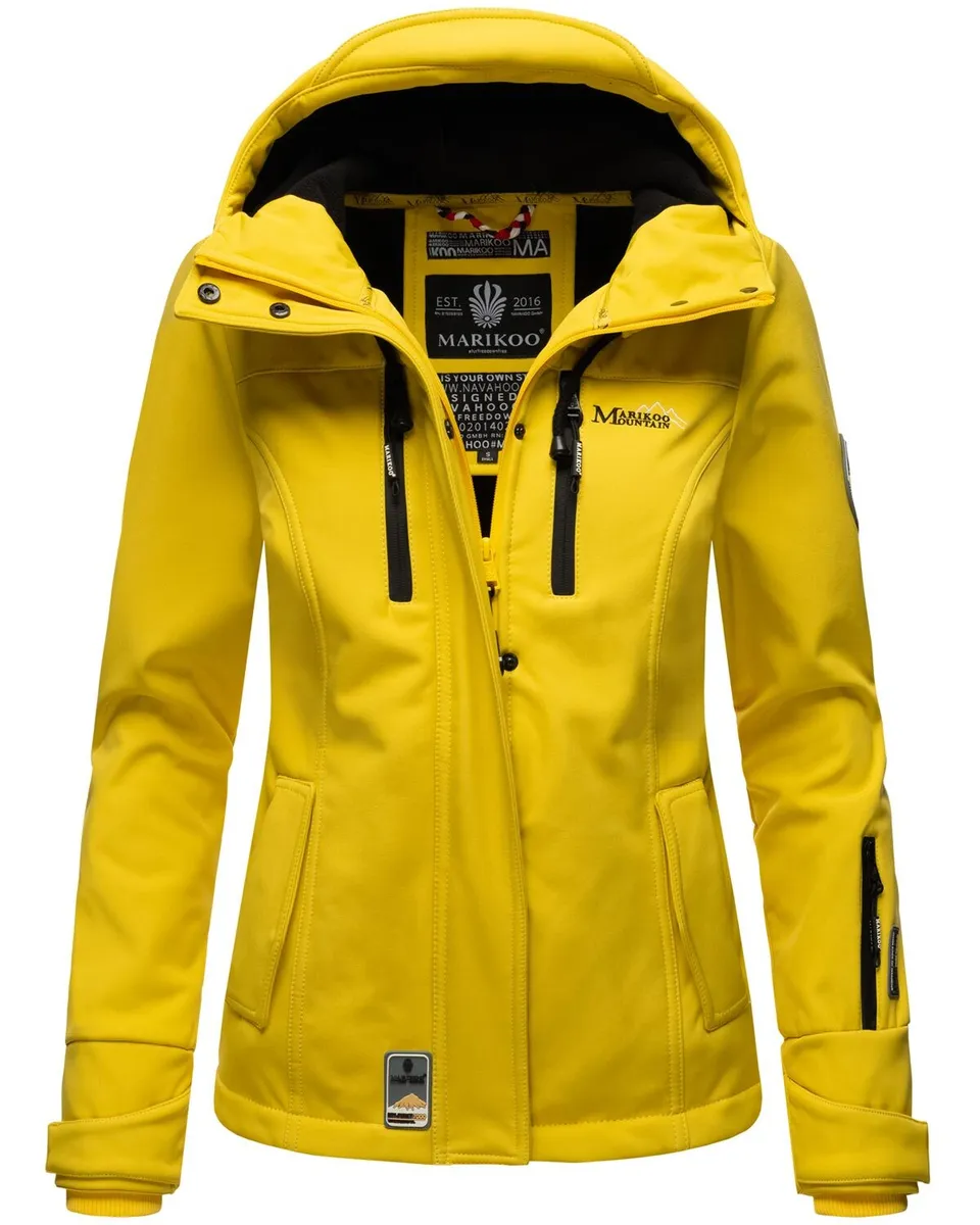 Куртка Marikoo Softshell "Little Zicke", спортивная функциональная куртка, желтый 
Куртка Marikoo Softshell "Little Zicke", спортивная функциональная куртка, желтый