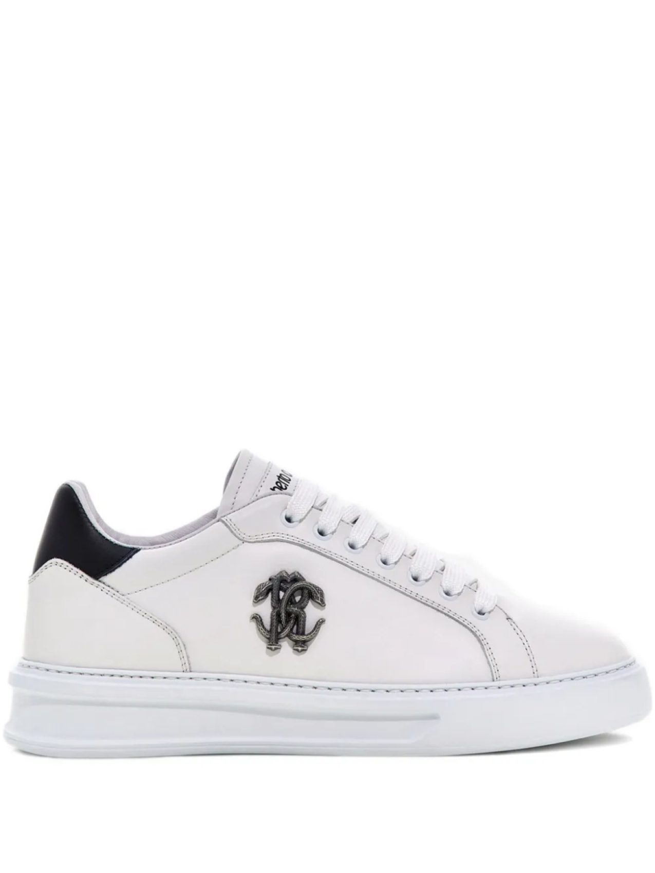 Кроссовки Mirror Snake Roberto Cavalli, белый 
Кроссовки Mirror Snake Roberto Cavalli, белый