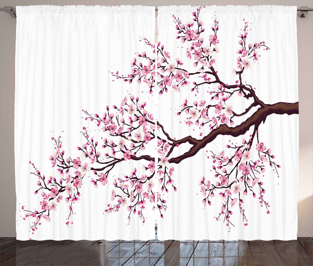 ABAKUHAUS Japan Rustic Curtain, Цветы ветвей сакуры, Универсальные ленточные шторы для гостиной с петлями и крючками, 280 x 175 см, Розовый Темно-коричневый
ABAKUHAUS Japan Rustic Curtain, Цветы ветвей сакуры, Универсальные ленточные шторы для гостиной с петлями и крючками, 280 x 175 см, Розовый Темно-коричневый
