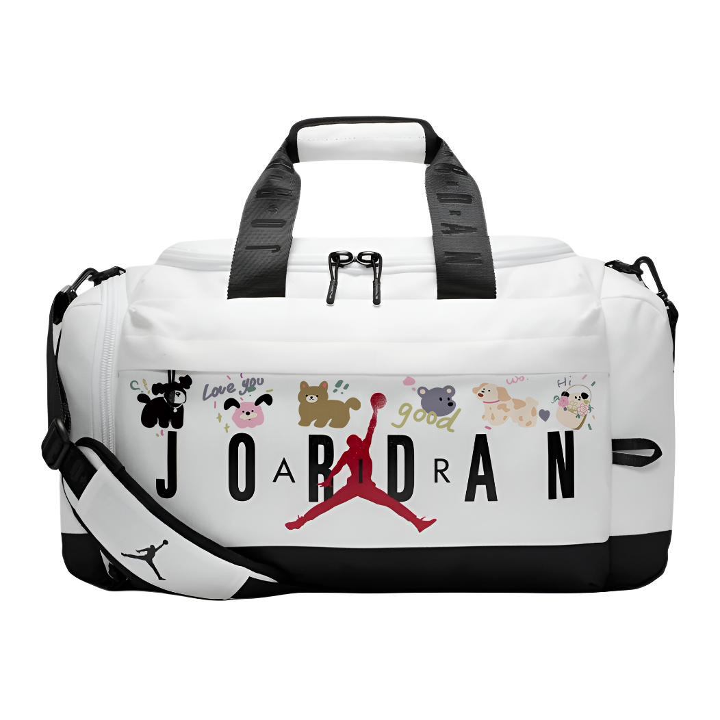 Jordan Полиэстеровая сумка через плечо кроссбоди дорожная унисекс белая, Cartoon Puppy
Jordan Полиэстеровая сумка через плечо кроссбоди дорожная унисекс белая, Cartoon Puppy