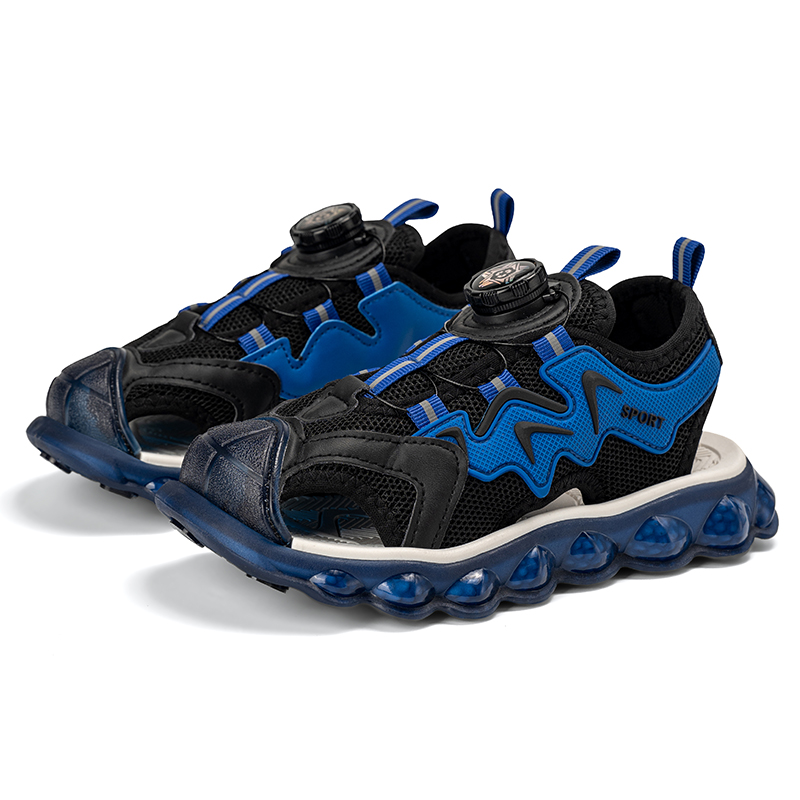 Легкие детские сандалии с противоскользящей подошвой, амортизацией и износостойкостью, устойчивые к отскоку ZIJIAN, черный/синий
Легкие детские сандалии с противоскользящей подошвой, амортизацией и износостойкостью, устойчивые к отскоку ZIJIAN, черный/синий