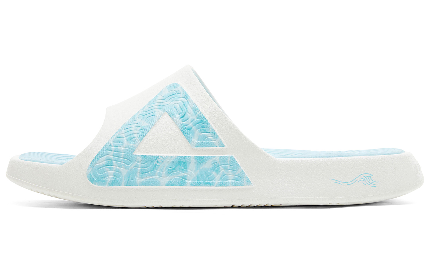 PEAK Тапочки-слайды мужские кремово-голубые 
PEAK Тапочки-слайды мужские кремово-голубые