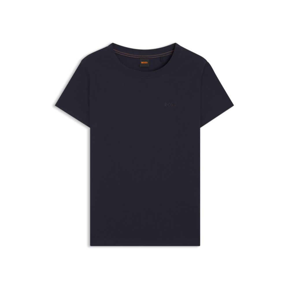 Хлопковая футболка с логотипом BOSS, темно-синий
Хлопковая футболка с логотипом BOSS, темно-синий