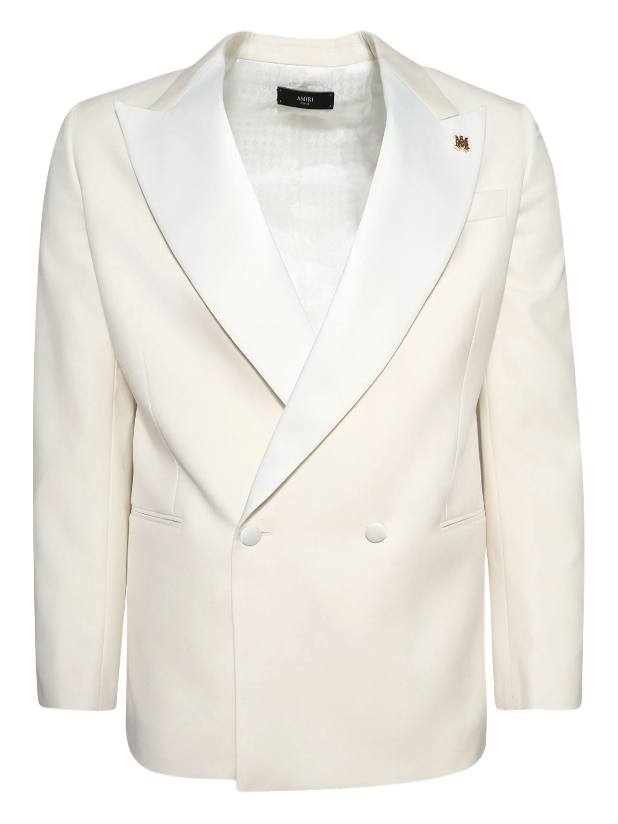 Двубортный пиджак с заостренными лацканами Amiri, белый
Двубортный пиджак с заостренными лацканами Amiri, белый