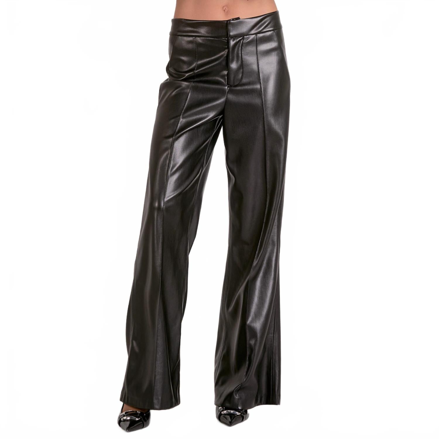 Брюки Iris из веганской кожи черного цвета Elan, черный
Брюки Iris из веганской кожи черного цвета Elan, черный