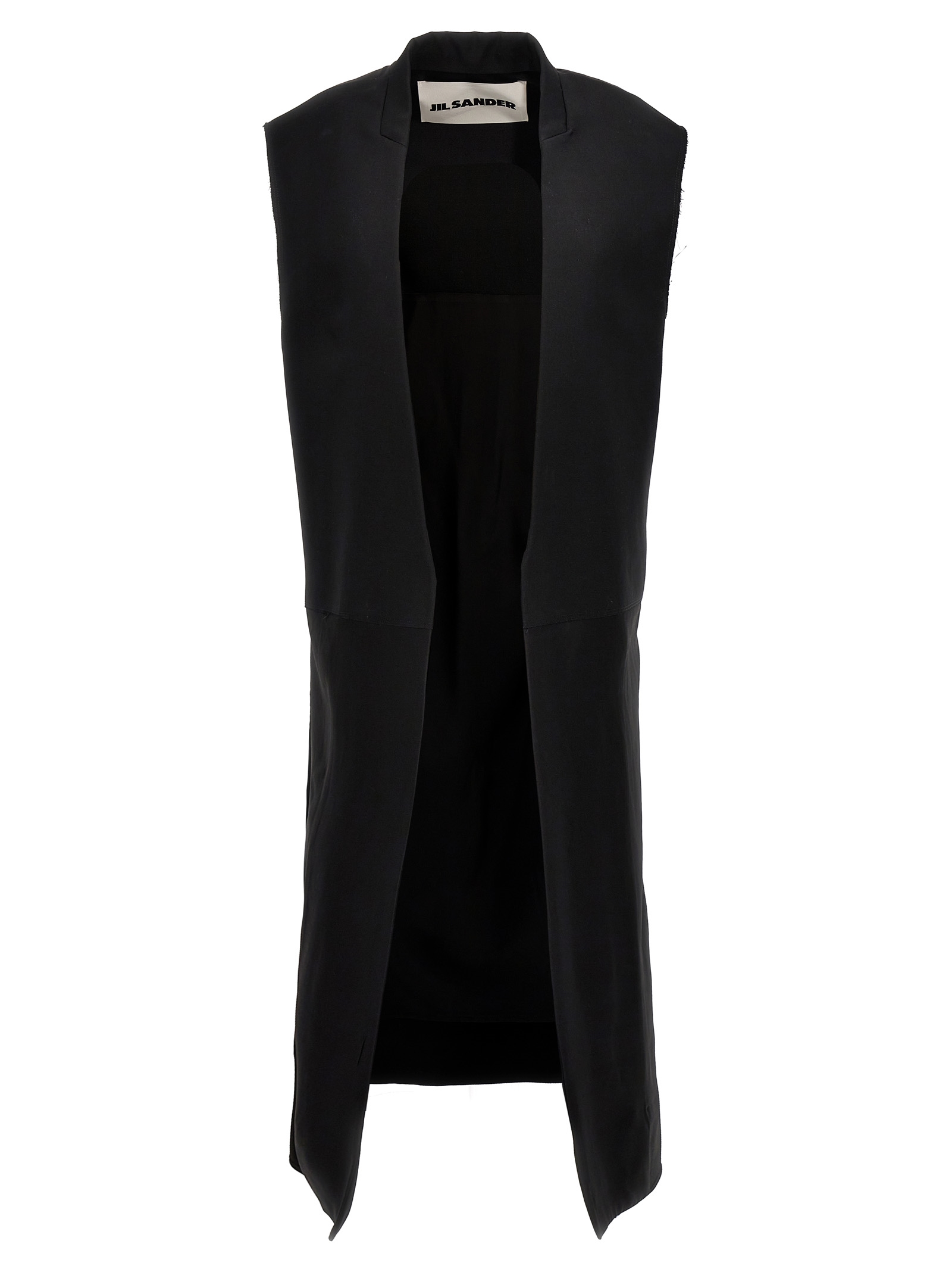 Длинный жилет из двух материалов JIL SANDER, черный
Длинный жилет из двух материалов JIL SANDER, черный