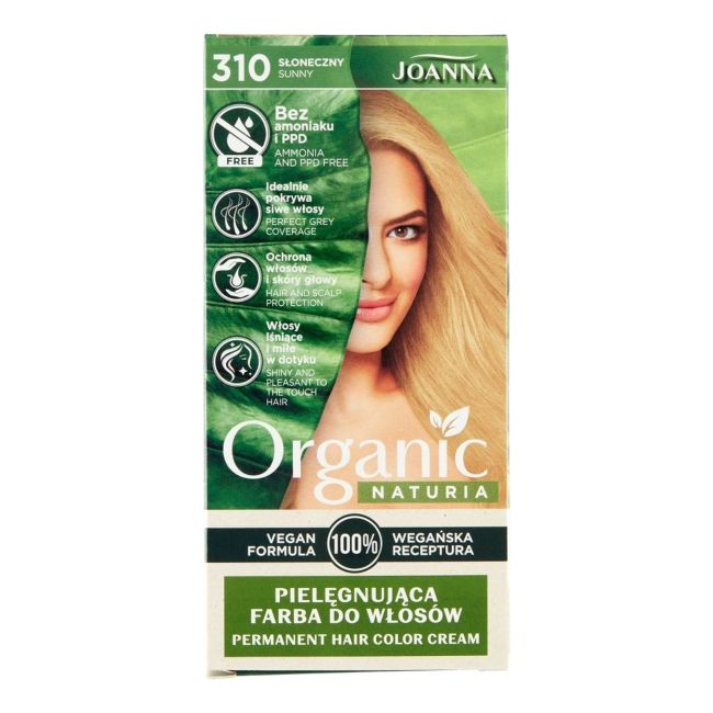 Органическая краска для волос Naturia Joanna, цвет 310 sunny
Органическая краска для волос Naturia Joanna, цвет 310 sunny