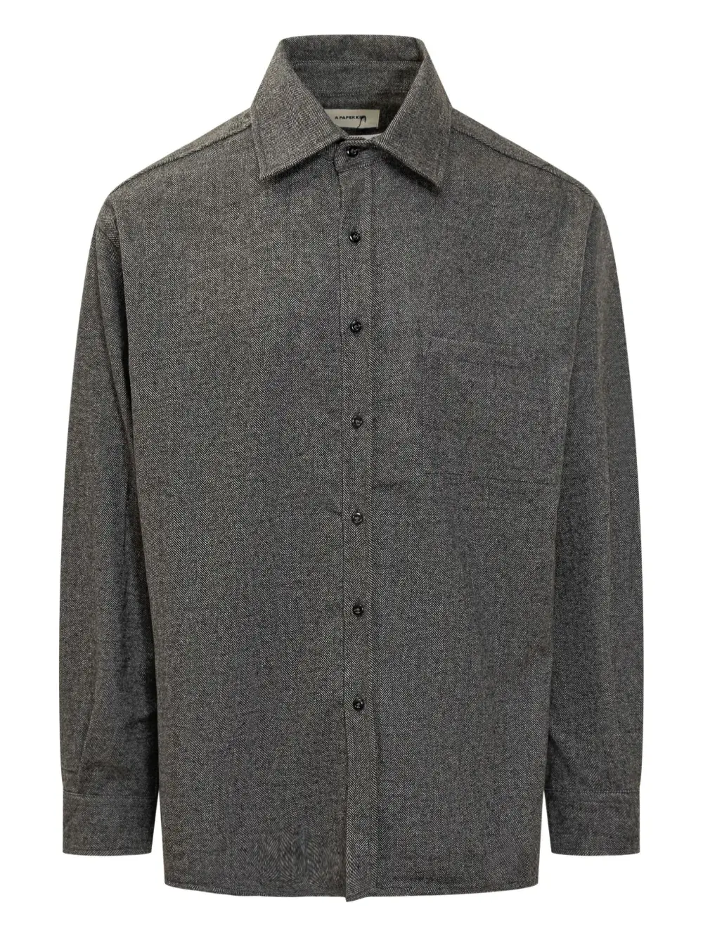 Рубашка с длинными рукавами в елочку A PAPER KID, серый
Рубашка с длинными рукавами в елочку A PAPER KID, серый