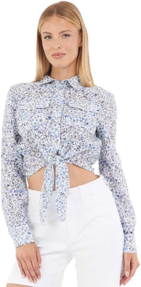 Женская экологичная рубашка с длинным рукавом Adelaide Bow от GUESS, Petit Fleur Print
Женская экологичная рубашка с длинным рукавом Adelaide Bow от GUESS, Petit Fleur Print