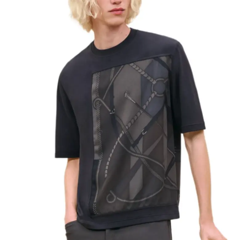 HERMES Футболка мужская черная, Черный, HERMES Футболка мужская черная
HERMES Футболка мужская черная, Черный, HERMES Футболка мужская черная