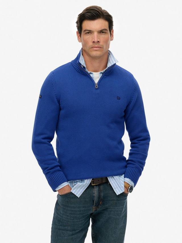 Органический хлопковый полузастёгивающийся вязаный джемпер Superdry, Cobalt Blue
Органический хлопковый полузастёгивающийся вязаный джемпер Superdry, Cobalt Blue